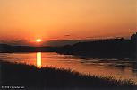 Sunset on the Donau near Tulln, Austria