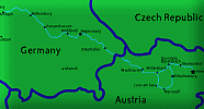 Route Map Vienna to Mosbach